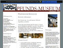 Tablet Screenshot of pfunds-museum.de